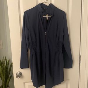 Navy tech fabric jacket